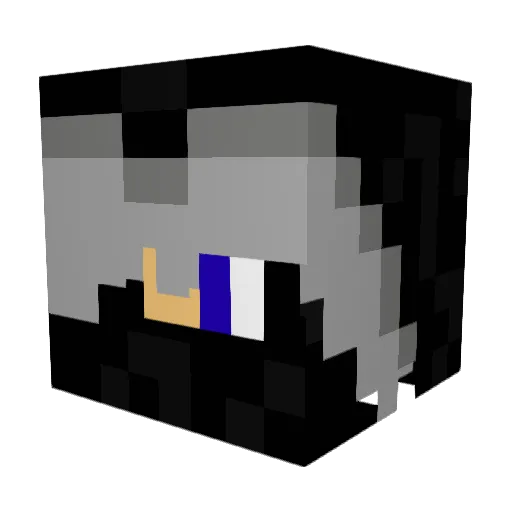DarkDragonxd Minecraft avatar head, 3D render