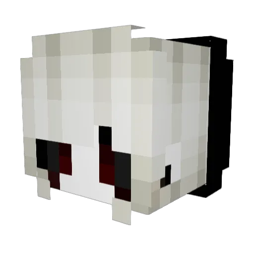 DarkDuchesse Minecraft avatar head, 3D render
