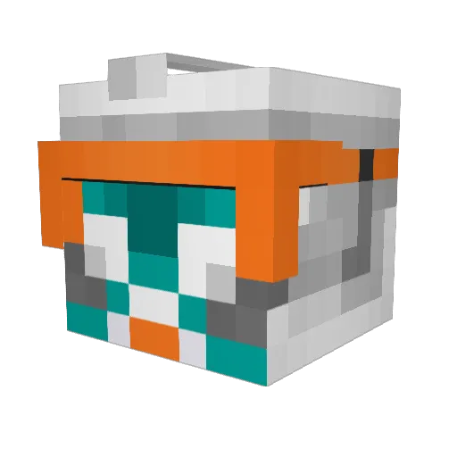 DarkE_99 Minecraft avatar head, 3D render