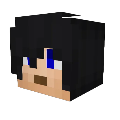DarkEnchanter02 Minecraft avatar head, 3D render