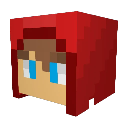 DarkEnergy369 Minecraft avatar head, 3D render