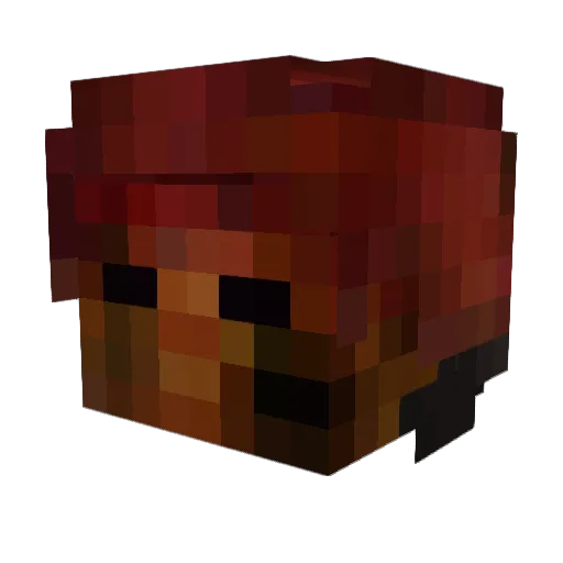 DarkEntrance Minecraft avatar head, 3D render