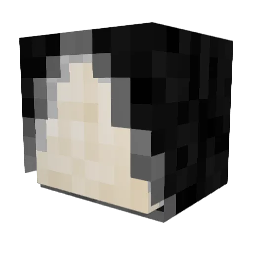 DarkExtremity Minecraft avatar head, 3D render