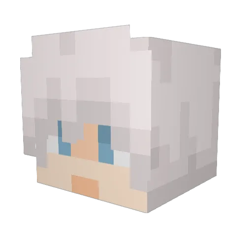 DarkFalzie Minecraft avatar head, 3D render