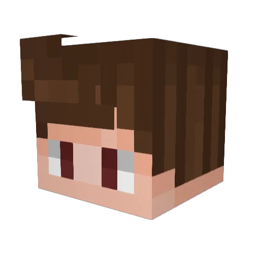 DarkFirestorm Minecraft avatar head, 3D render