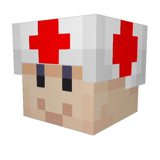 DarkFishh Minecraft avatar head, 3D render