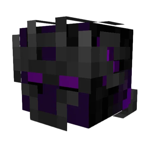 DarkGalaxma Minecraft avatar head, 3D render
