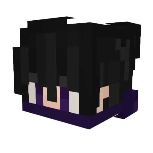 DarkGamblr Minecraft avatar head, 3D render