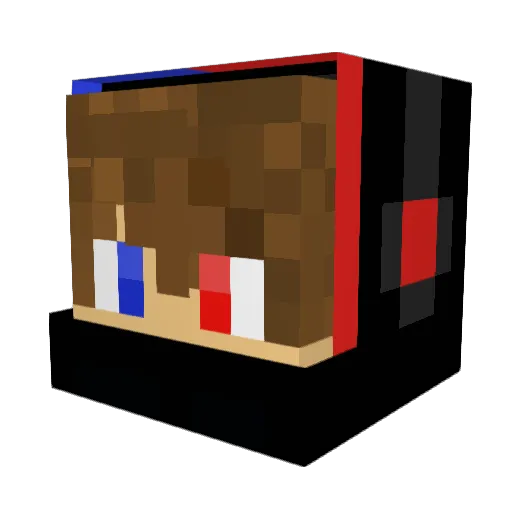 DarkGamer0000 Minecraft avatar head, 3D render