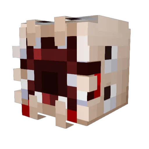 DarkGrundle Minecraft avatar head, 3D render