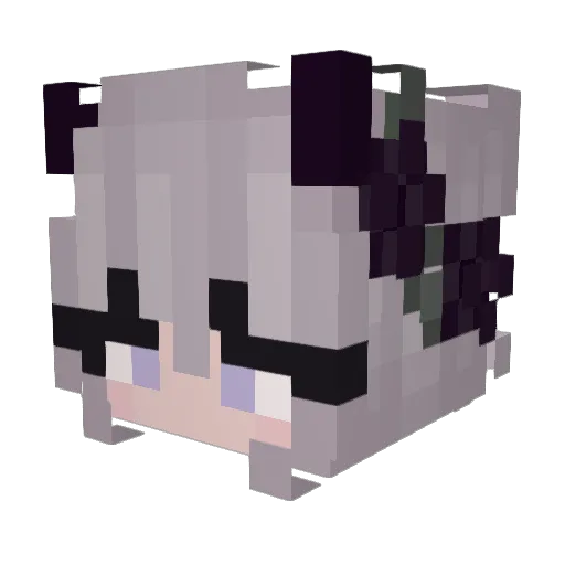 DarkH0_0 Minecraft avatar head, 3D render