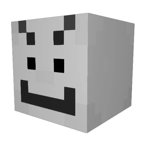 DarkHellon Minecraft avatar head, 3D render