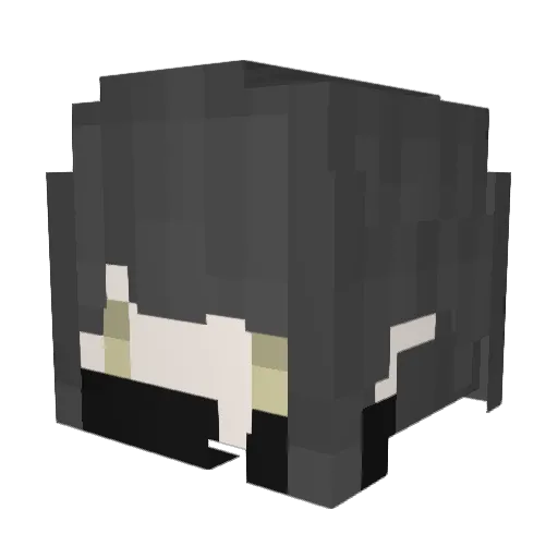 DarkJi030 Minecraft avatar head, 3D render