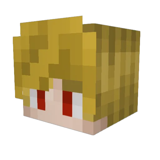 DarkKillerXL Minecraft avatar head, 3D render
