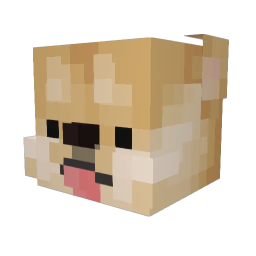 DarkKirby745 Minecraft avatar head, 3D render