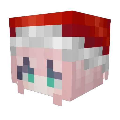 DarkKnight104 Minecraft avatar head, 3D render