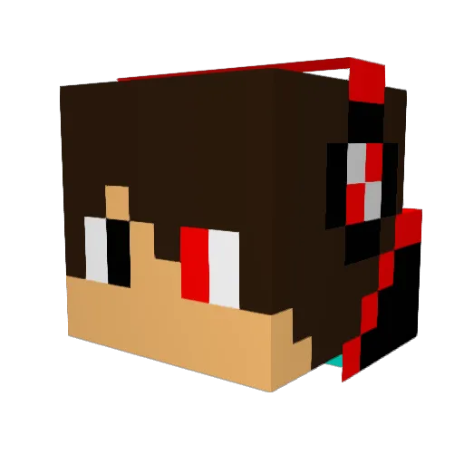 DarkKnight66y Minecraft avatar head, 3D render