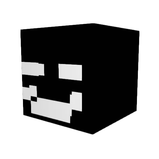 DarkKnightNight Minecraft avatar head, 3D render
