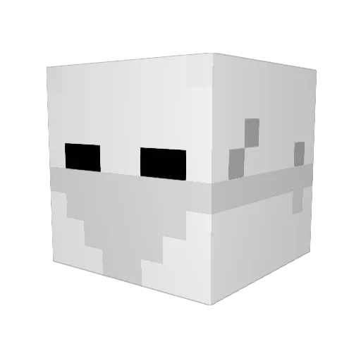 DarkKnight_Xbox Minecraft avatar head, 3D render