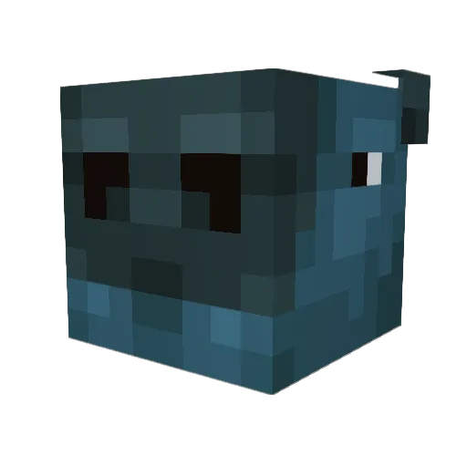 DarkLexter_37 Minecraft avatar head, 3D render