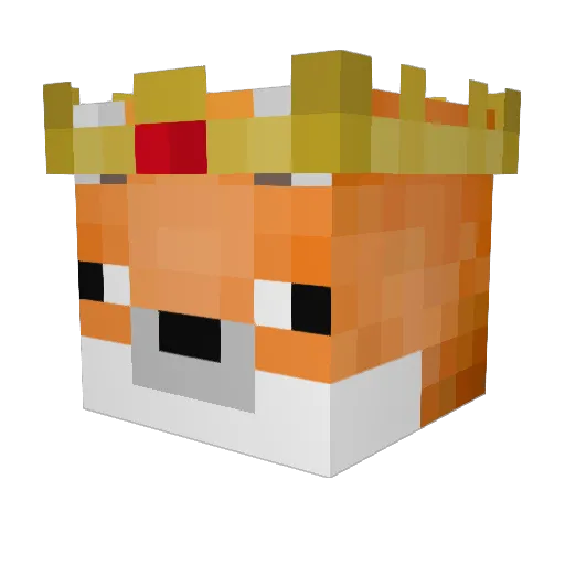 DarkLight99_DD Minecraft avatar head, 3D render