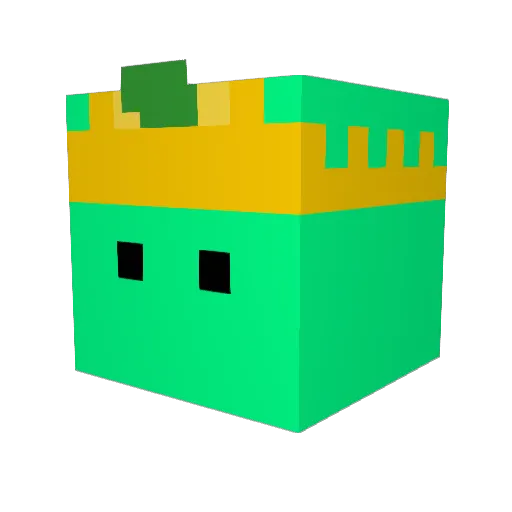 DarkLink363 Minecraft avatar head, 3D render