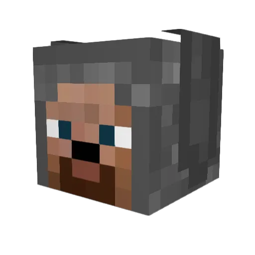 DarkLink661 Minecraft avatar head, 3D render