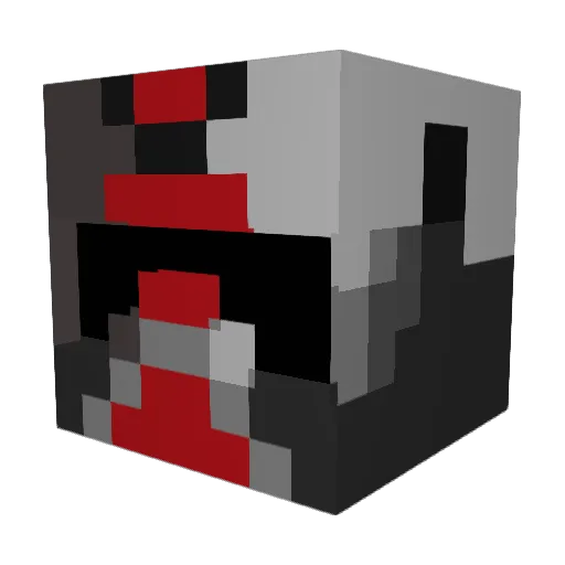DarkLord158 Minecraft avatar head, 3D render