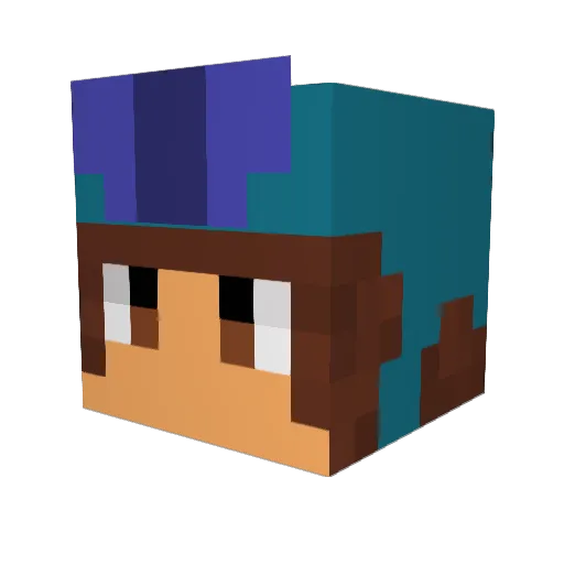 DarkLord450 Minecraft avatar head, 3D render