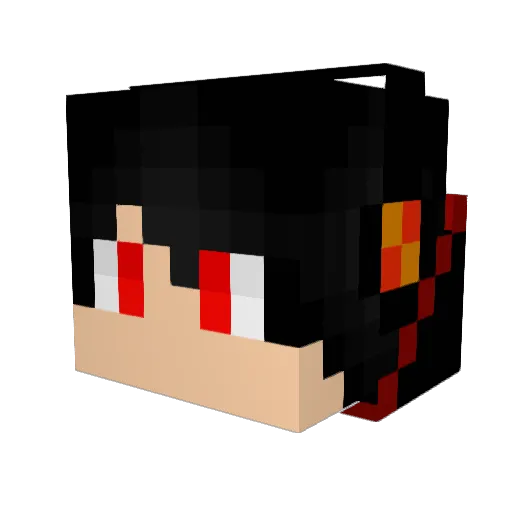DarkLord6800 Minecraft avatar head, 3D render