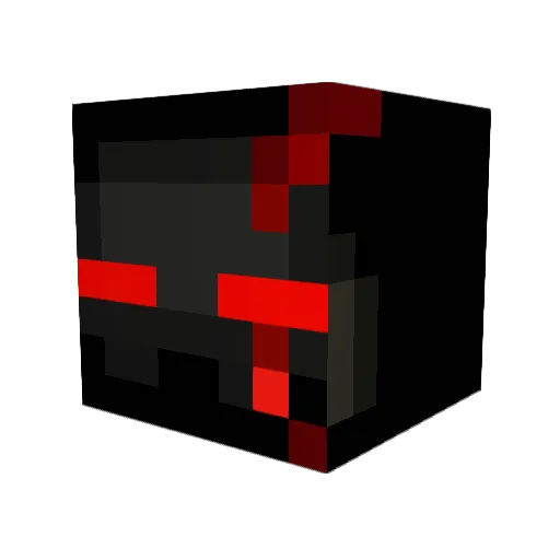 DarkLord76 Minecraft avatar head, 3D render