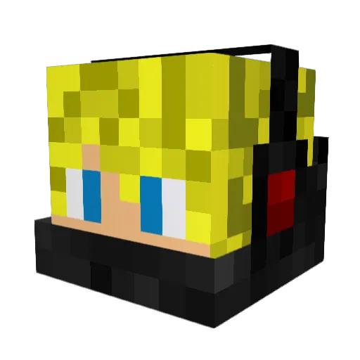 DarkLordPhil Minecraft avatar head, 3D render
