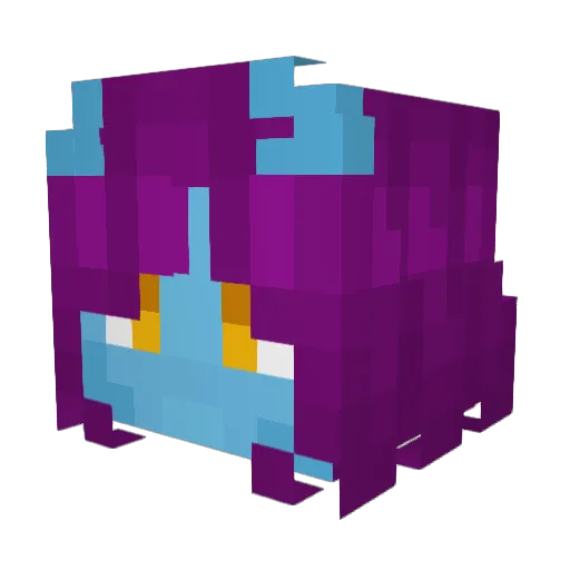 DarkLordRisi Minecraft avatar head, 3D render
