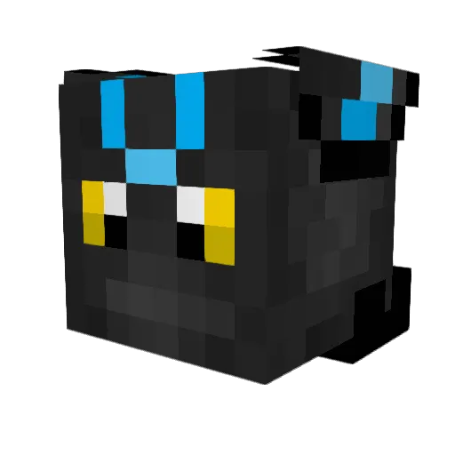 DarkLordUmbreon_ Minecraft avatar head, 3D render