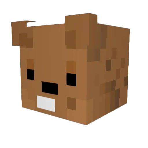 DarkLuca_ Minecraft avatar head, 3D render