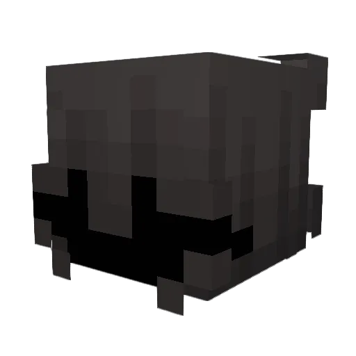 DarkLunaroa Minecraft avatar head, 3D render