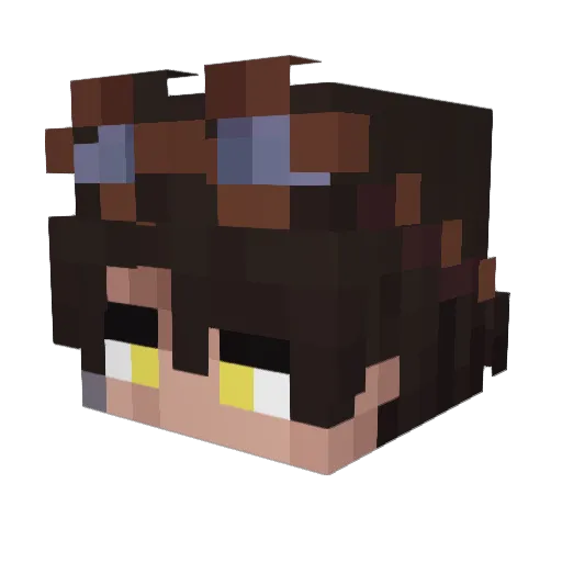 DarkM1st_14 Minecraft avatar head, 3D render