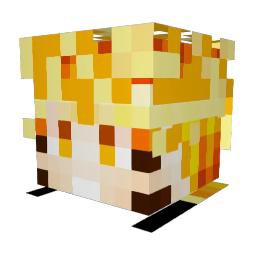 DarkMDB123 Minecraft avatar head, 3D render