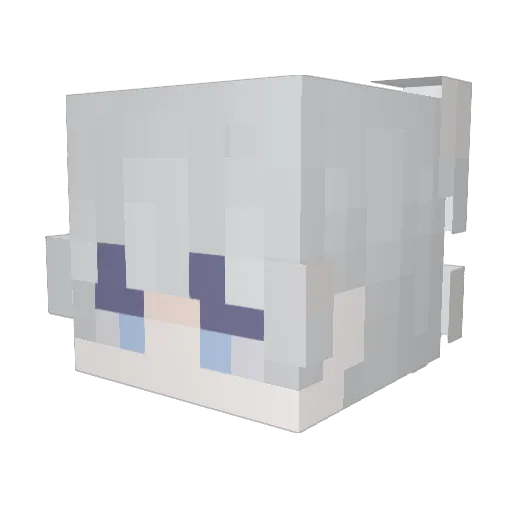 DarkMagiC4n Minecraft avatar head, 3D render