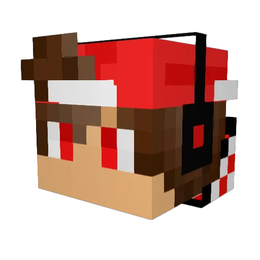 DarkMan252 Minecraft avatar head, 3D render