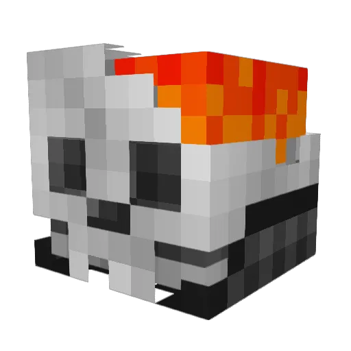DarkMasta75 Minecraft avatar head, 3D render