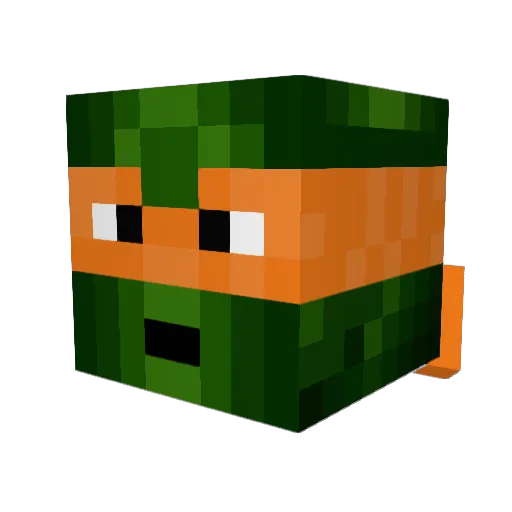 DarkN_ight Minecraft avatar head, 3D render