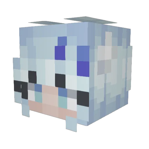 DarkNemesis467 Minecraft avatar head, 3D render