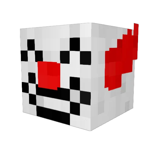 DarkNeonRR Minecraft avatar head, 3D render