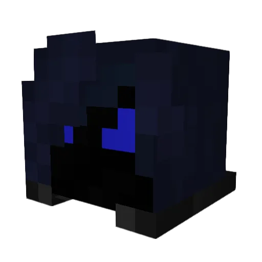 DarkNexusXD Minecraft avatar head, 3D render