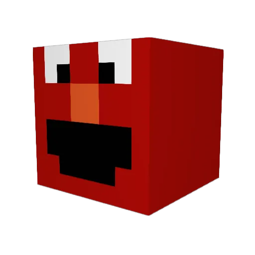 DarkNightttt Minecraft avatar head, 3D render
