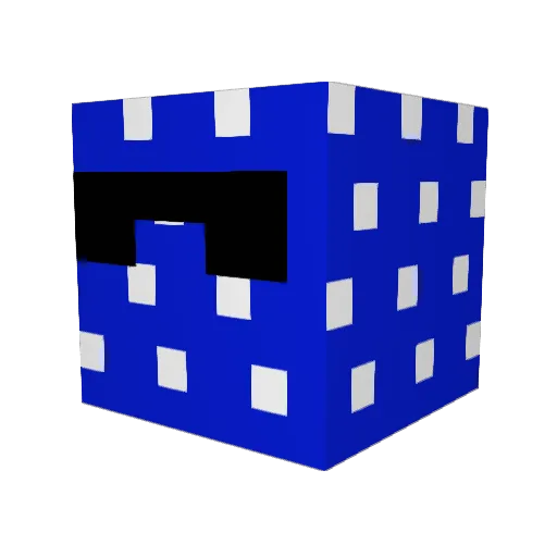 DarkNinja_47 Minecraft avatar head, 3D render