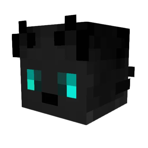 DarkOcelotAttack Minecraft avatar head, 3D render