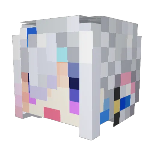 DarkOpal56 Minecraft avatar head, 3D render