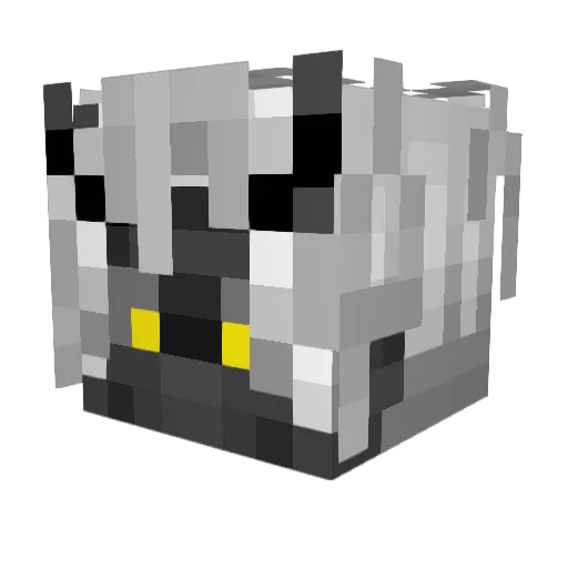 DarkOsiris Minecraft avatar head, 3D render